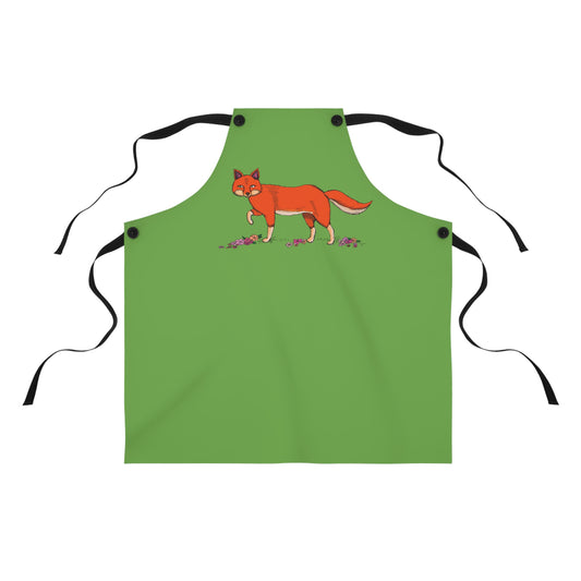 Foxy green apron