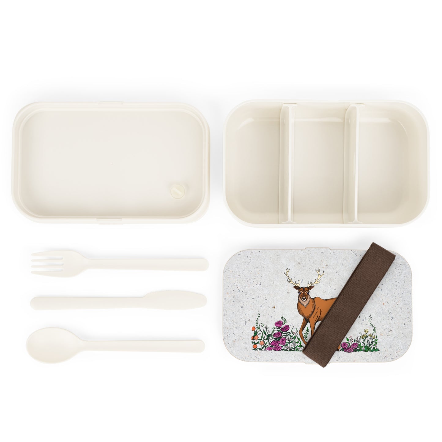 Deer Illustration Bento Lunch Box